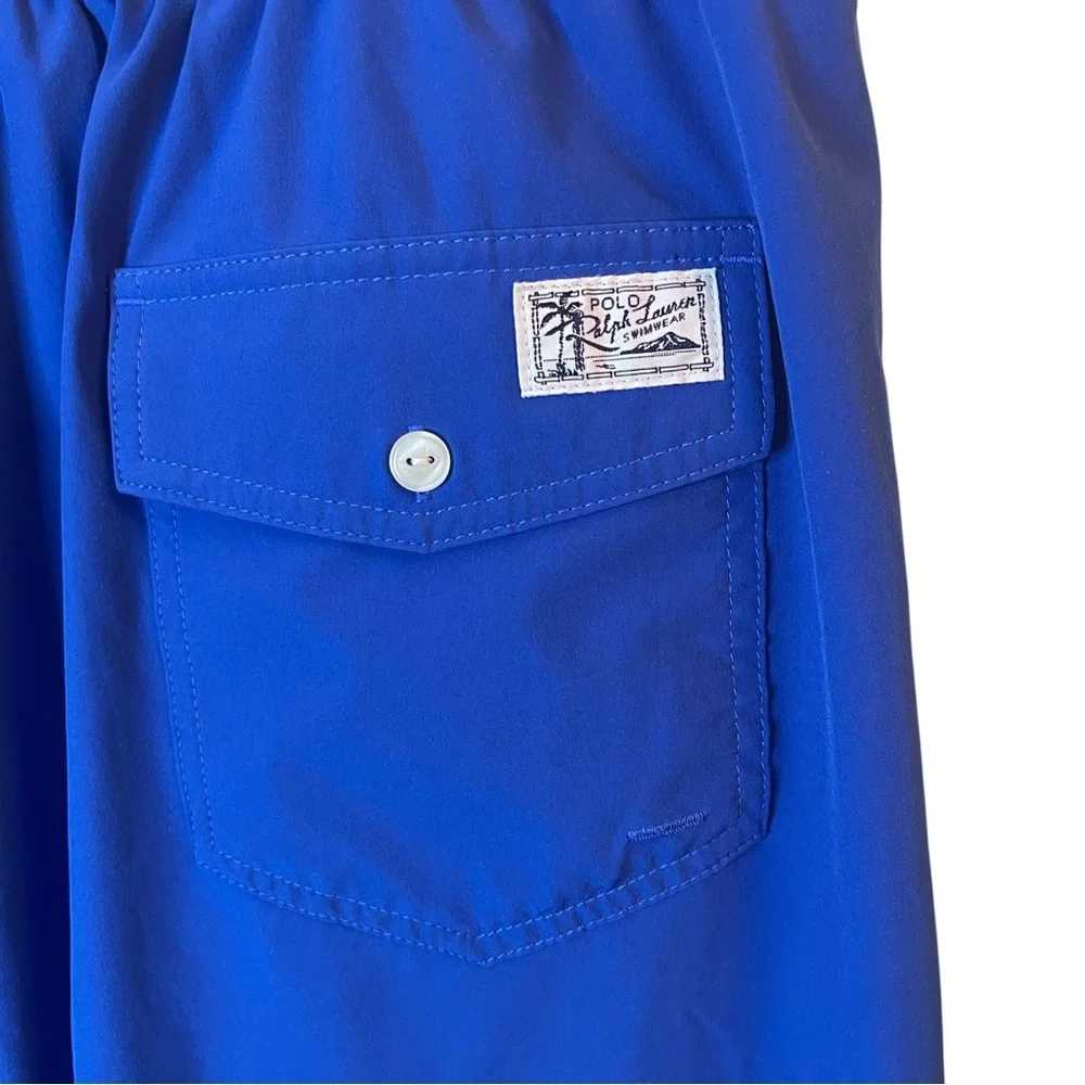 Polo Ralph Lauren Swim Trunks Mens 3XLT Tall Blue Mesh Lined Beach Suit Summer